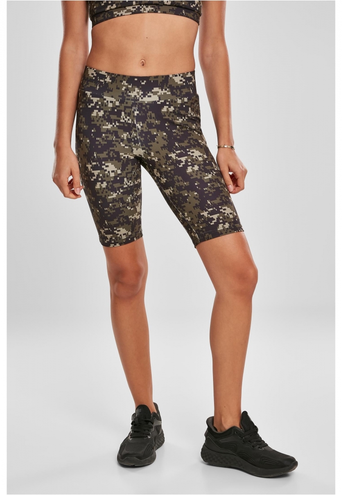 Pantalon scurt Combat High Waist Camo Tech Cycle dama Urban Classics