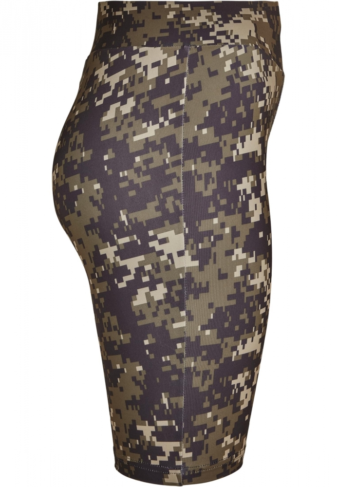 Pantalon scurt Combat High Waist Camo Tech Cycle dama Urban Classics