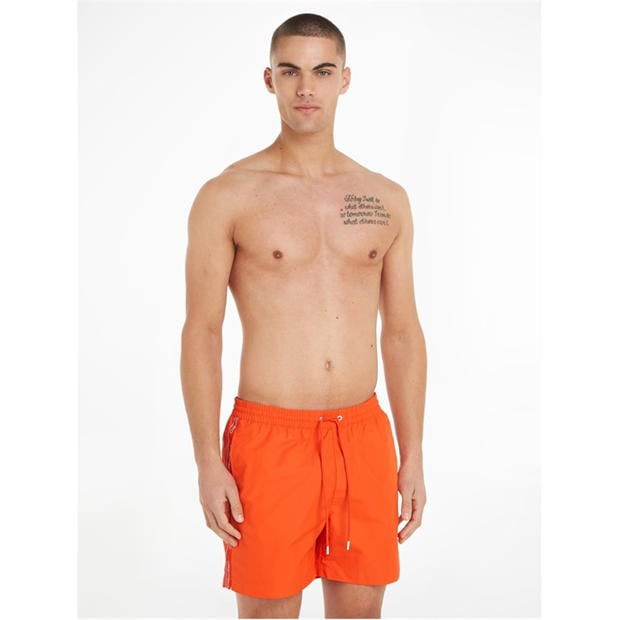 Pantalon scurt Combat Calvin Klein Medium Tape Swim barbat