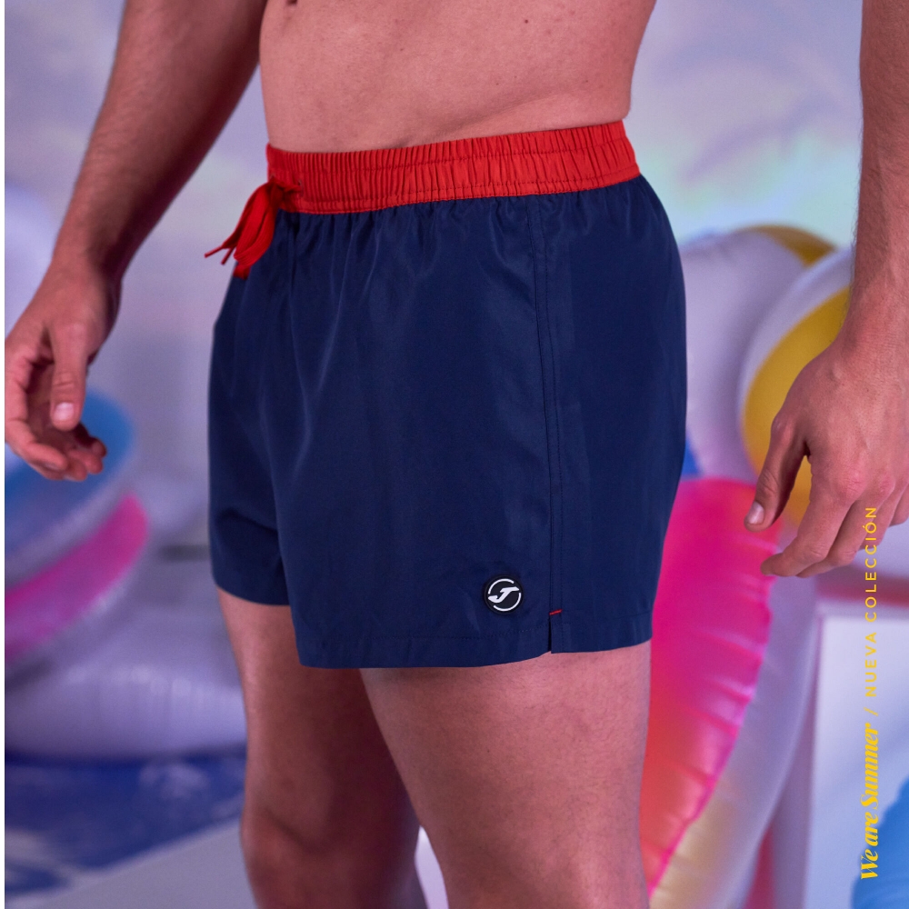 Pantalon scurt Combat Classic Swim Navy Red Joma