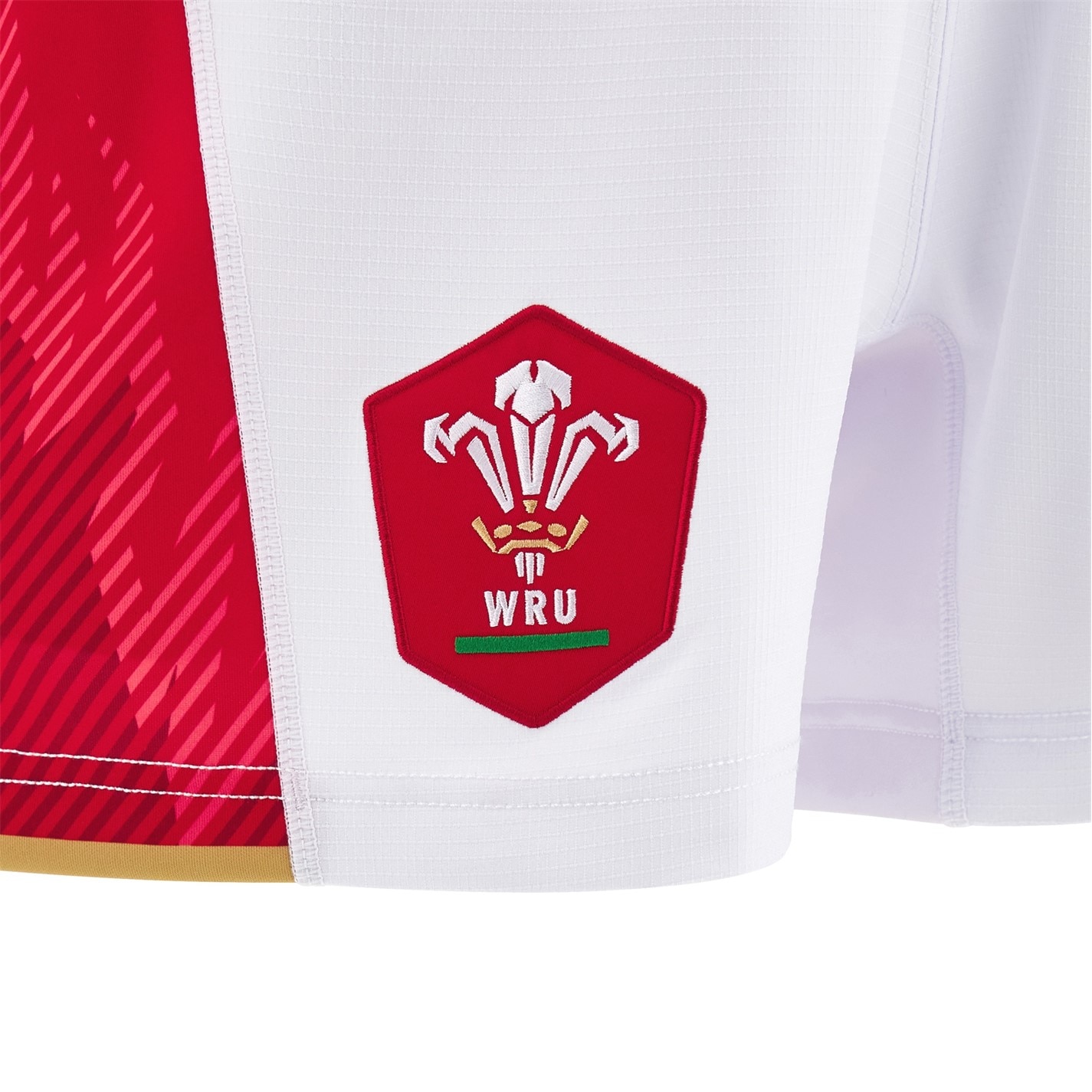 Pantalon scurt Combat Macron Welsh Rugby Union Authentic Home 2024 adulti