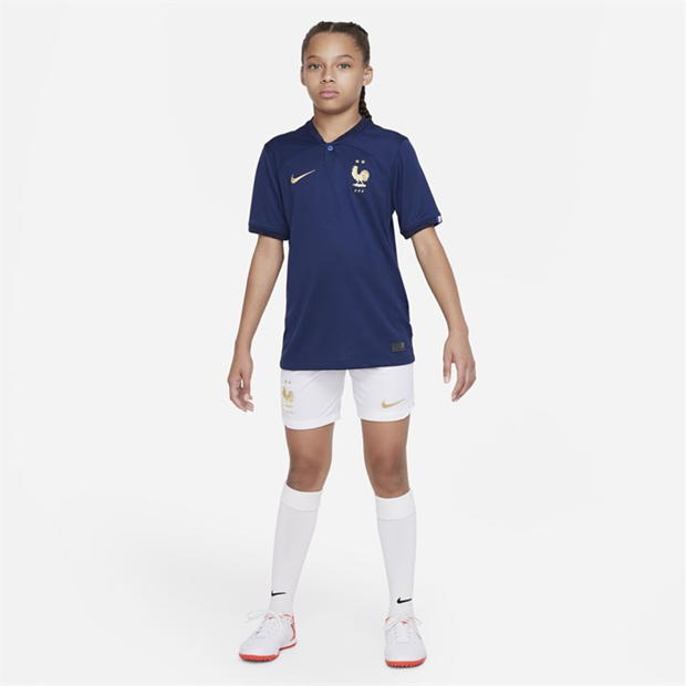 Pantalon scurt Combat Minge Fotbal Nike Fff 2022/23 Stadium Home Big Dri-Fit Soccer Short Unisex copil