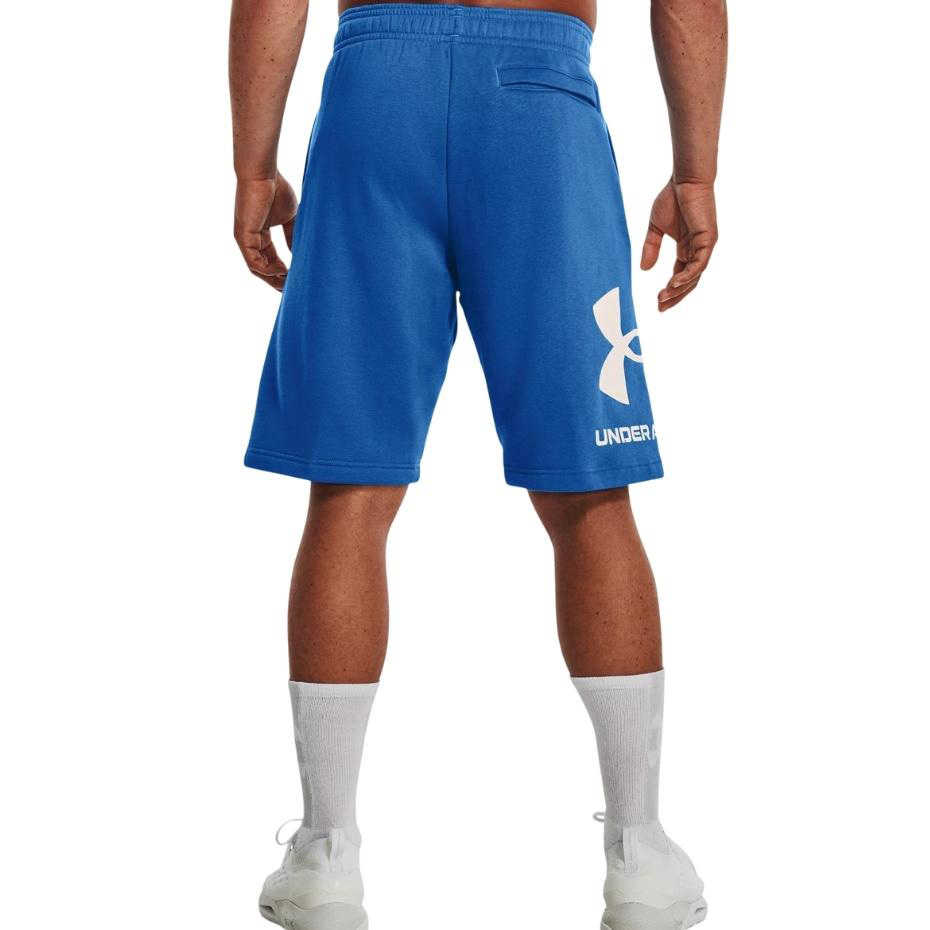 Pantalon scurt Combat Spodenki męskie Under Armour Rival FLC Big Logo niebieskie 1357118 474