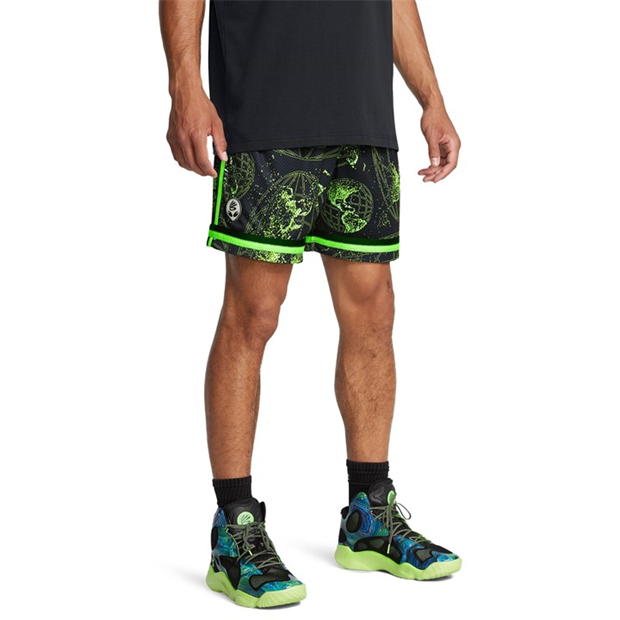 Pantalon scurt Combat Under Armour Curry Statement barbat