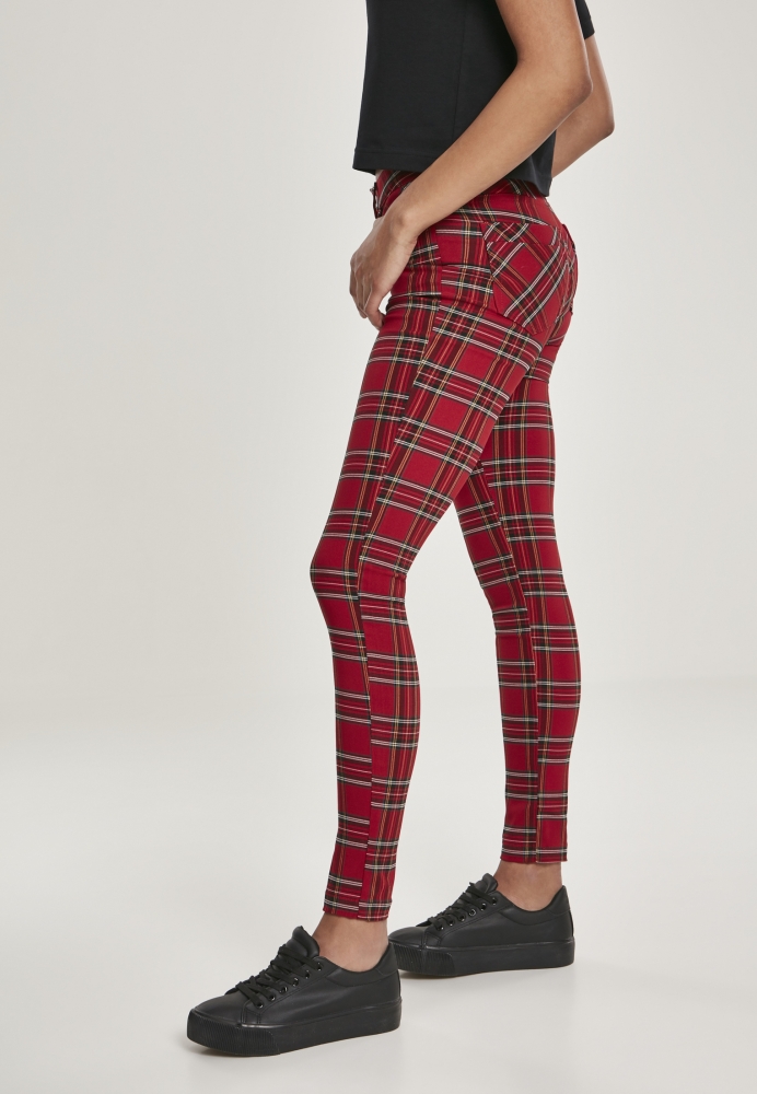 Pantalon Skinny Tartan dama Urban Classics