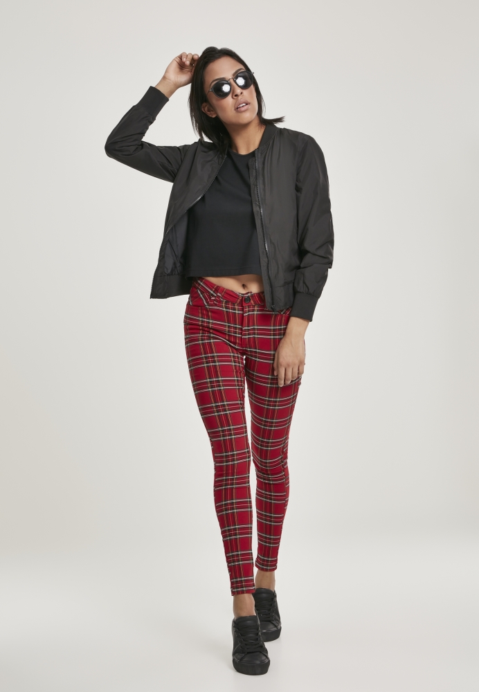 Pantalon Skinny Tartan dama Urban Classics