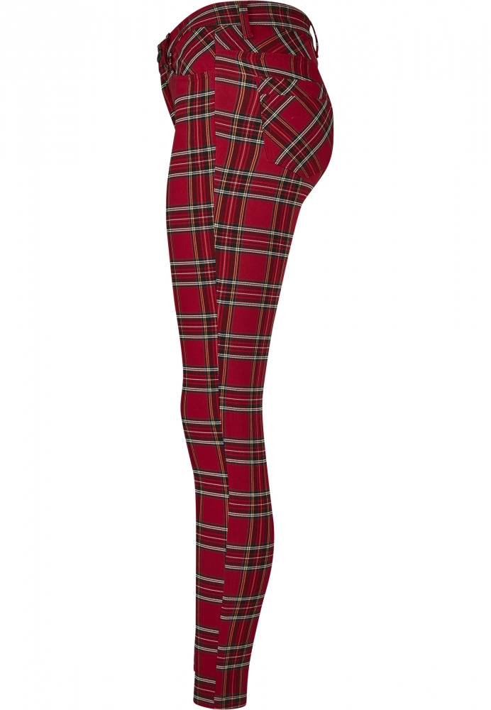 Pantalon Skinny Tartan dama Urban Classics