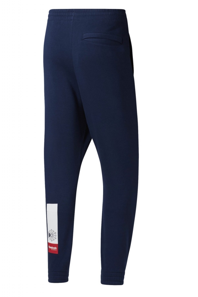 Pantaloni sport barbati reebok ac fleece bleumarin