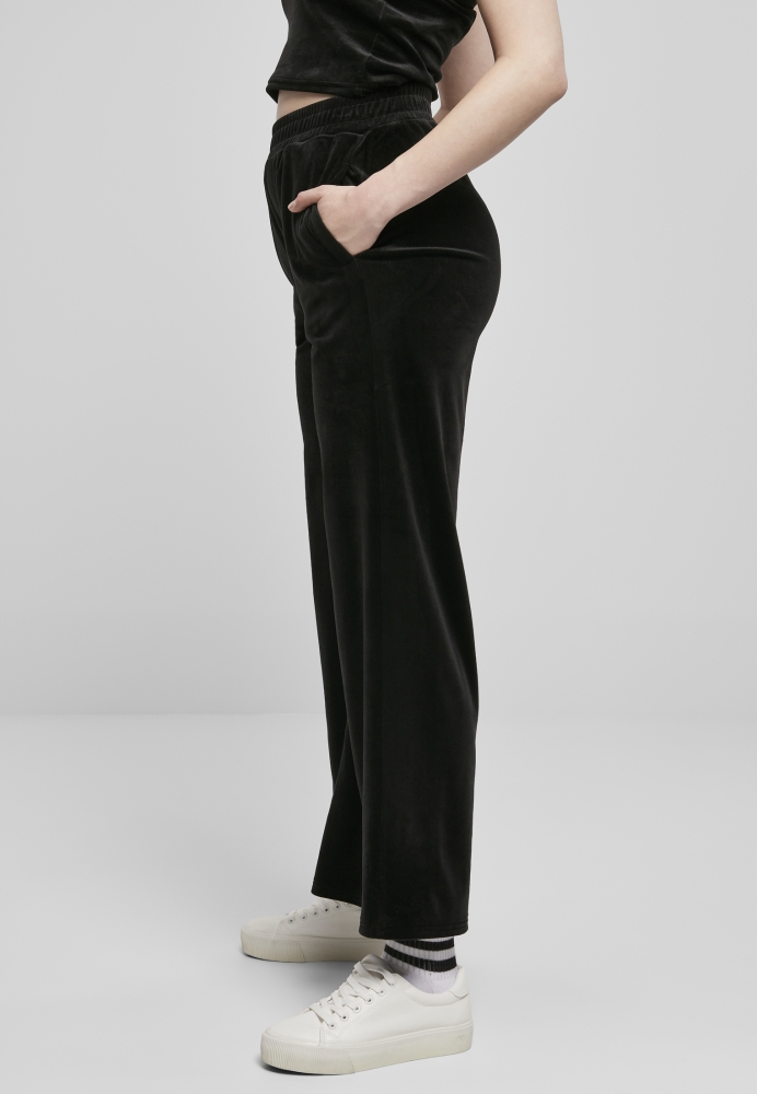 Pantalon trening High Waist Straight Velvet dama Urban Classics