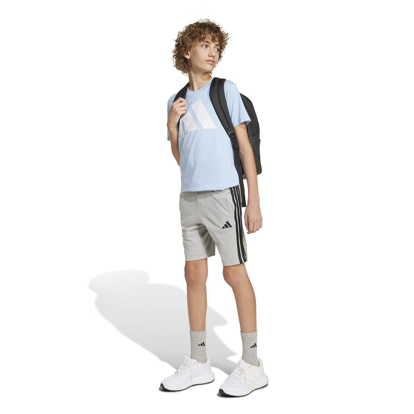 adidas Essentials 3 Stripe Jersey Short copil