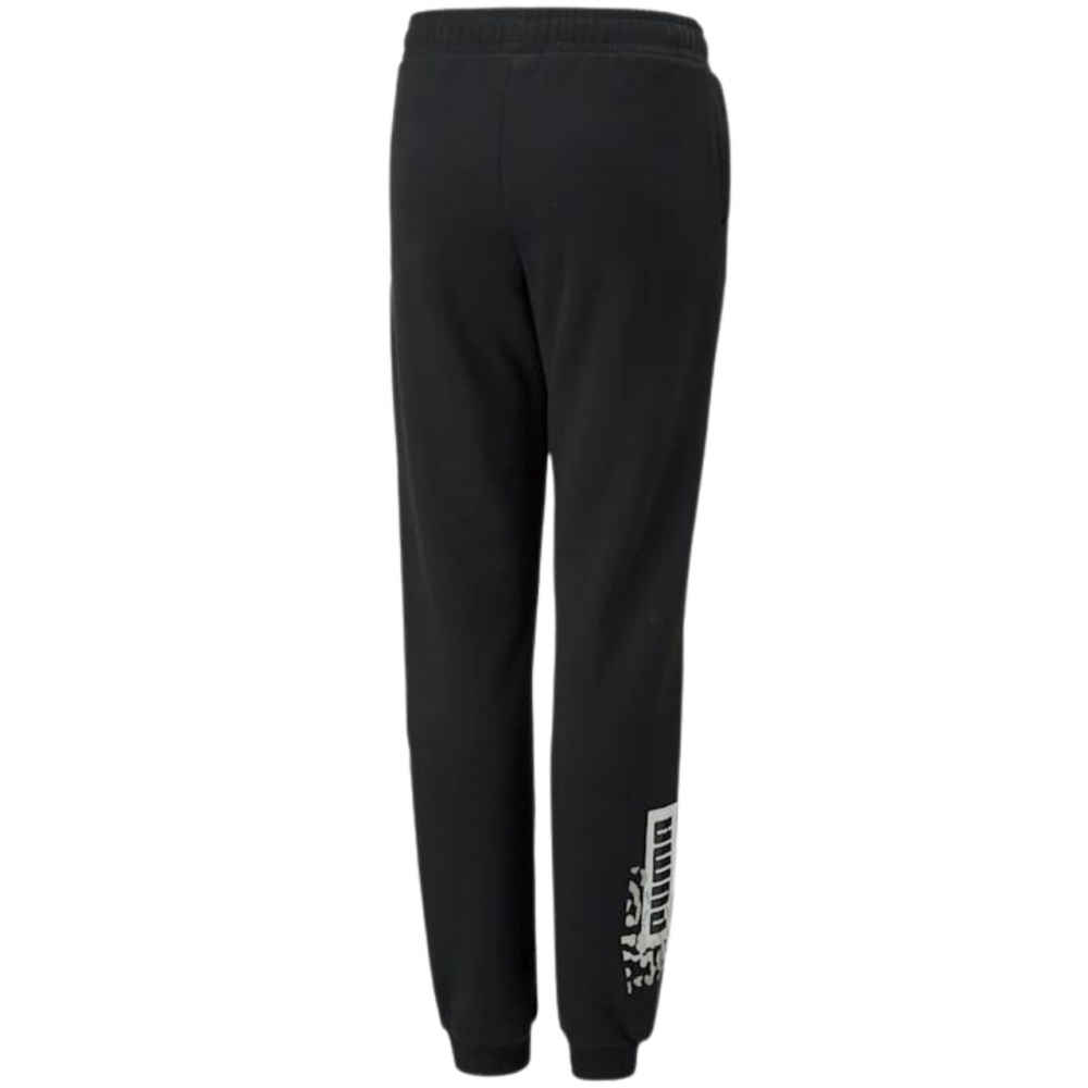 Pantalon trening Spodnie dla dzieci Puma Alpha FL cL G czarne 670222 01