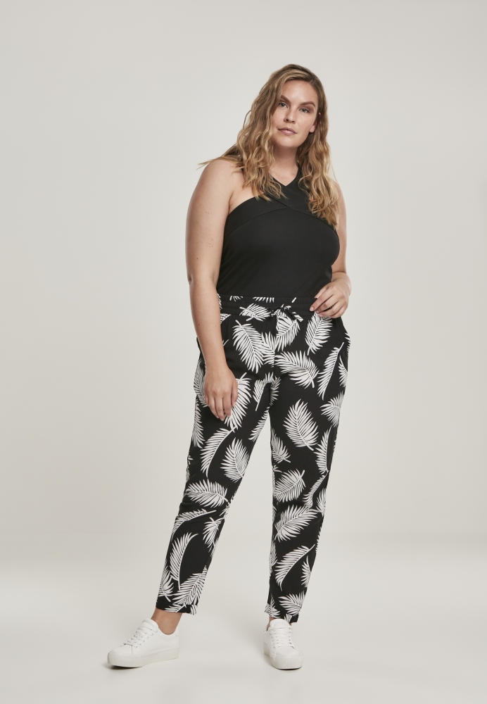 Pantalon Elastic Waist AOP dama Urban Classics