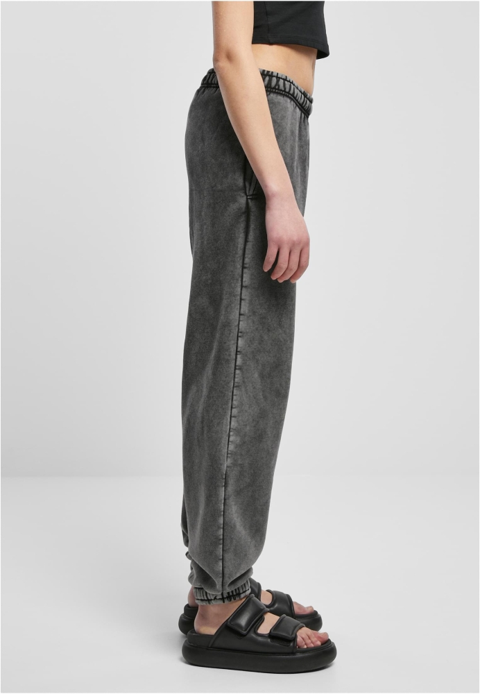 Pantalon High Waist Stone Washed Sweat dama Urban Classics