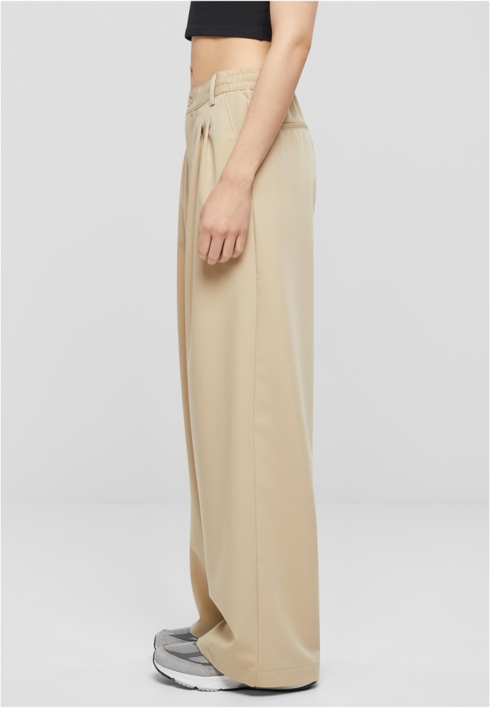 Pantalon Ultra Wide Pleat-Front dama Urban Classics