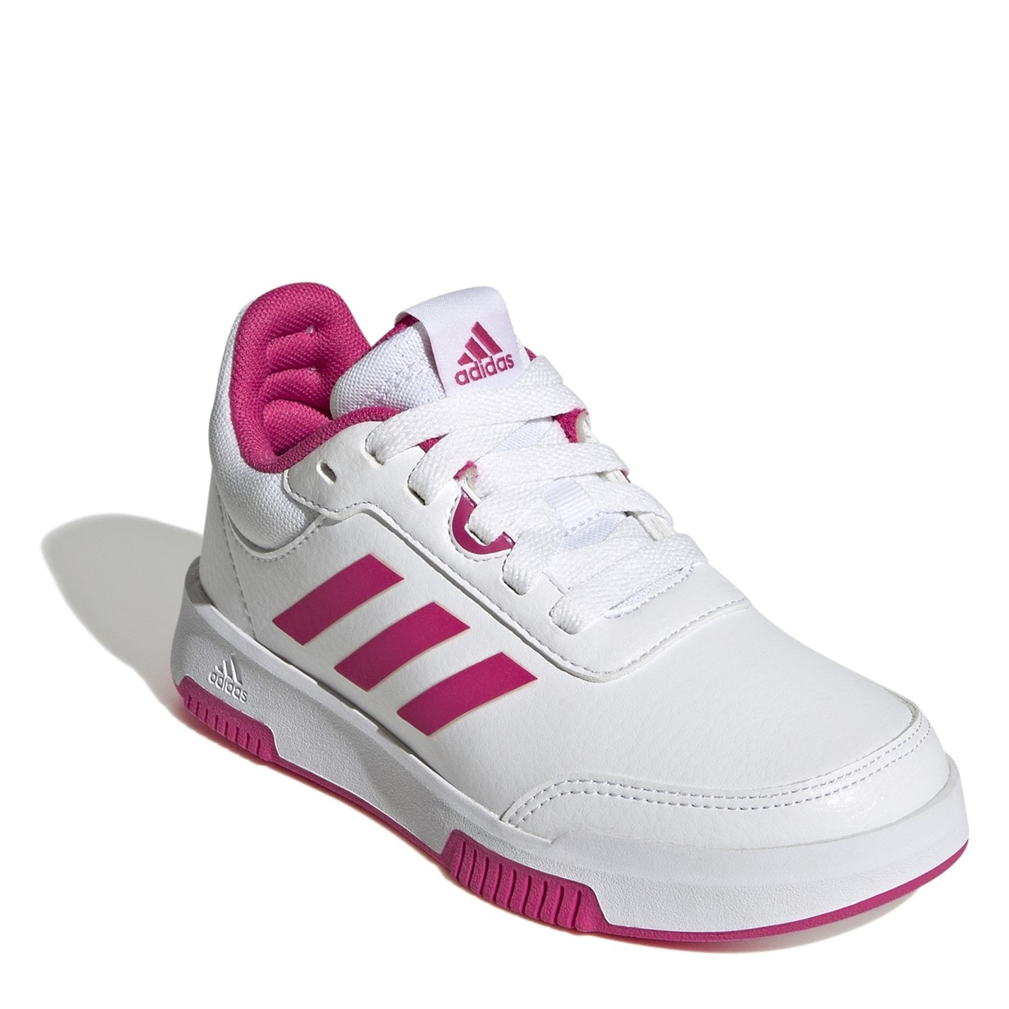 Pantofi cu siret adidas Tensaur Sport antrenament pentru Copii gri alb team real magent