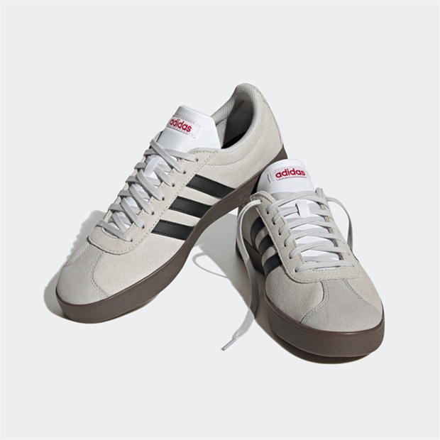 Pantofi piele intoarsa adidas Court Lifestyle Skateboarding pentru Barbati gri one core negru better