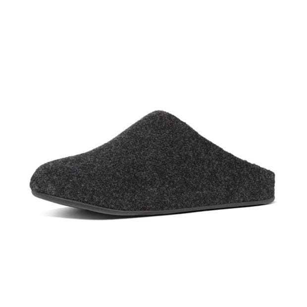 Papuci de Casa Fitflop Shove Felt negru