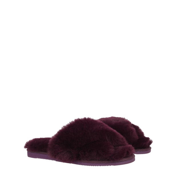 Papuc Casa Linea Faux Fur Crossover