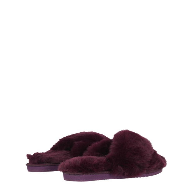 Papuc Casa Linea Faux Fur Crossover