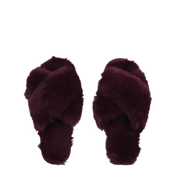 Papuc Casa Linea Faux Fur Crossover