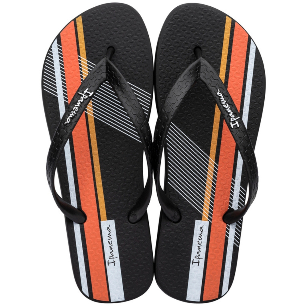 Flip-flops barbati Ipanema Graphics negru si portocaliu 83532-AP255