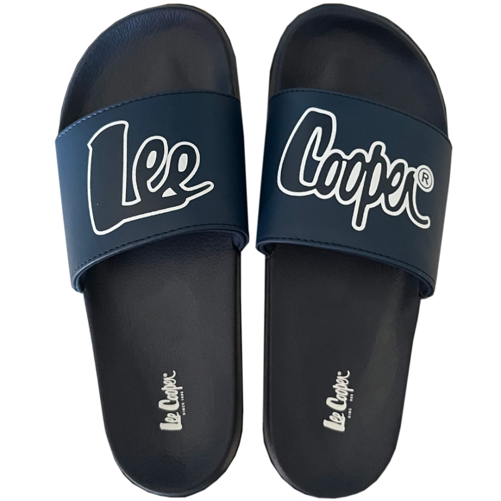 Lee Cooper men's flip-flops navy blue and white LCW-24-42-2481MC