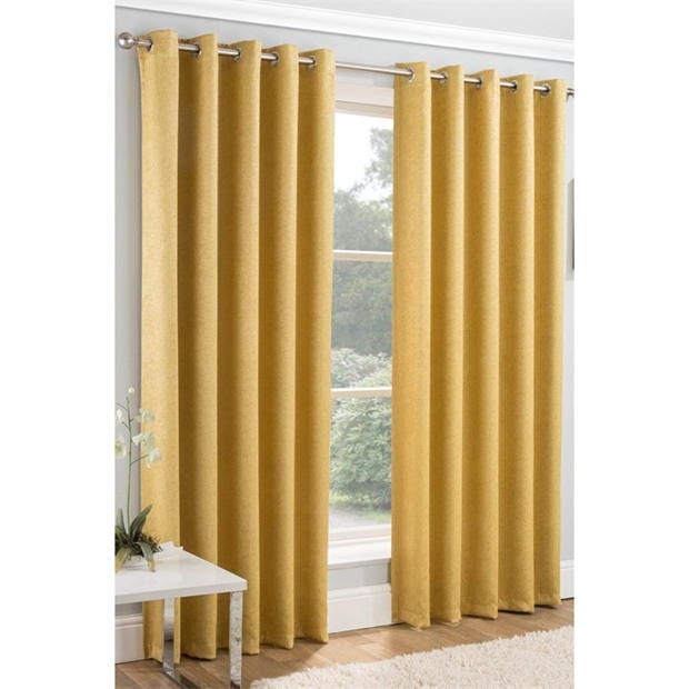 Homelife Vogue Woven Blackout Eyelet Curtains