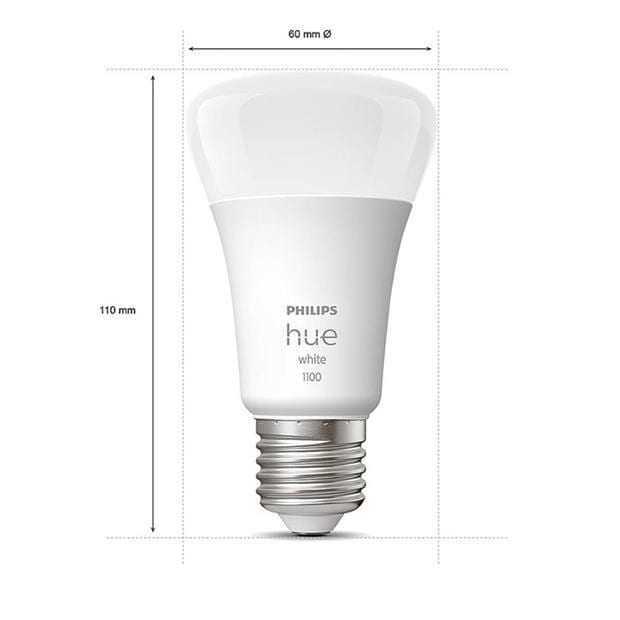 Philips Hue Philips Hue Dimmable White 9.5W E27 2P