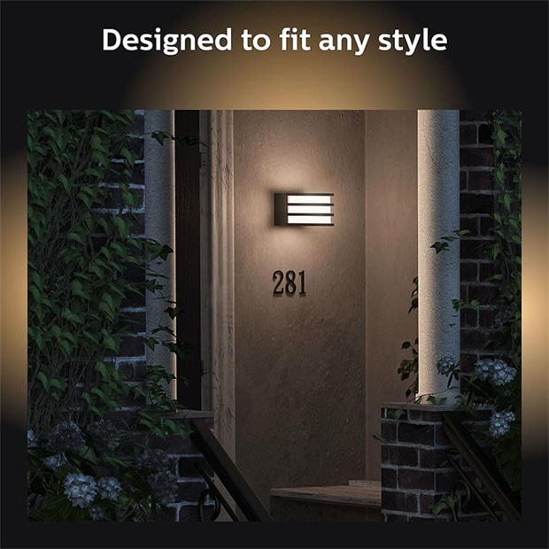 Philips Hue Philips Hue Warm White Lucca Outdoor Wall Light