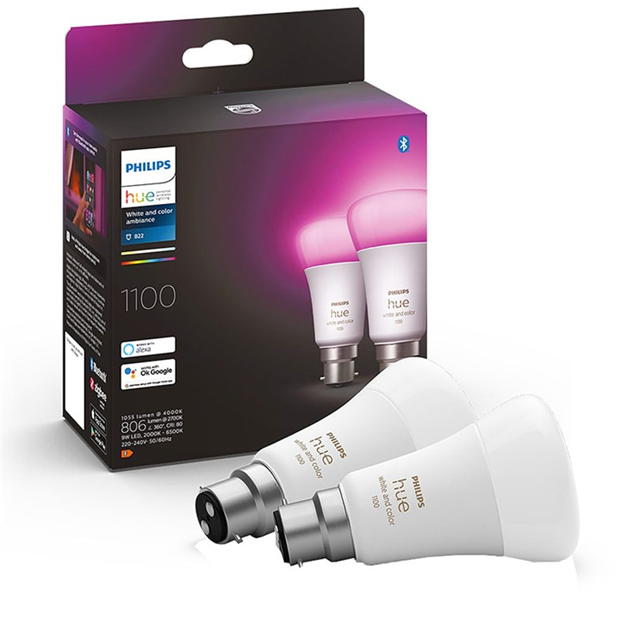 Philips Hue Philips HueWCA 9W A60 B22 2P UK