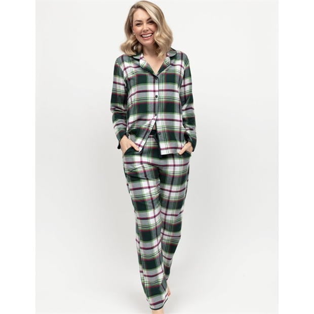 Pijama Cyberjammies Cyber Forrest Brushed Check Set dama