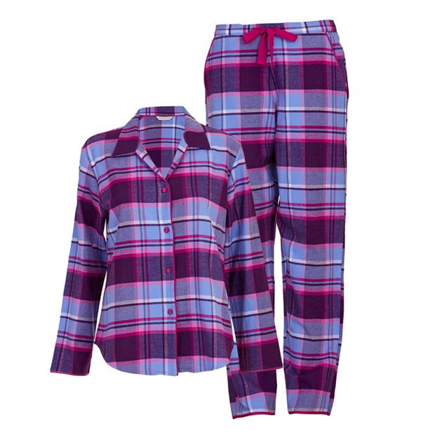 Pijama Cyberjammies Cyber Hazel Brushed Check Set dama