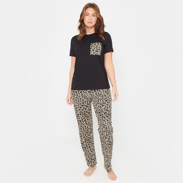 Pijama Linea Animal Pocket Cotton Set