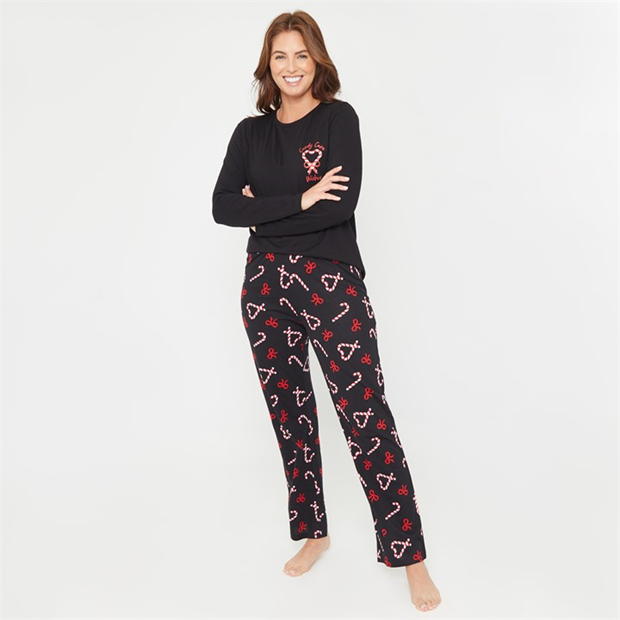 Pijama Linea Candy Cane Christmas Cotton Set