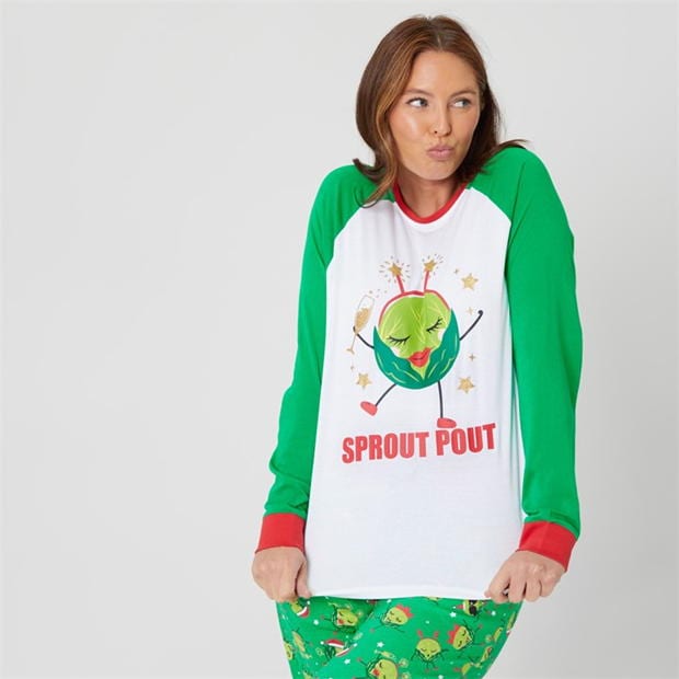 Pijama Linea Family Christmas Sprout Set dama