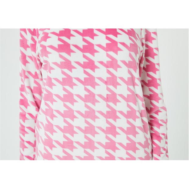 Linea Velour Houndstooth Twosie