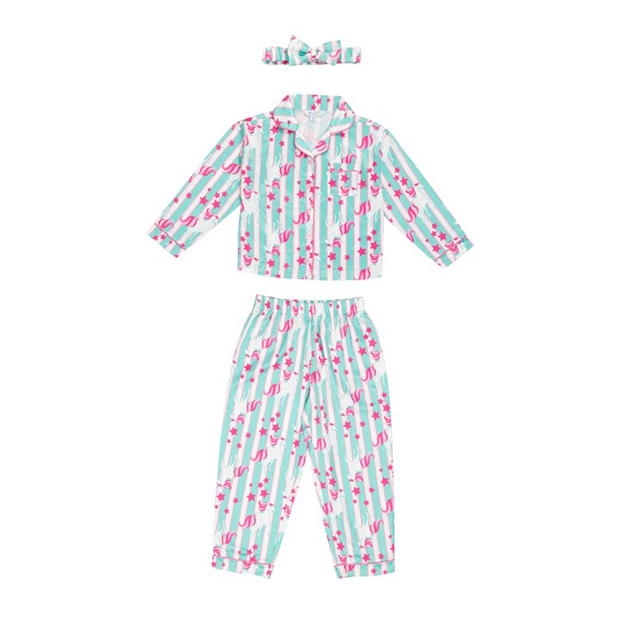 Pijama Miso Unicorn Satin Set fetita