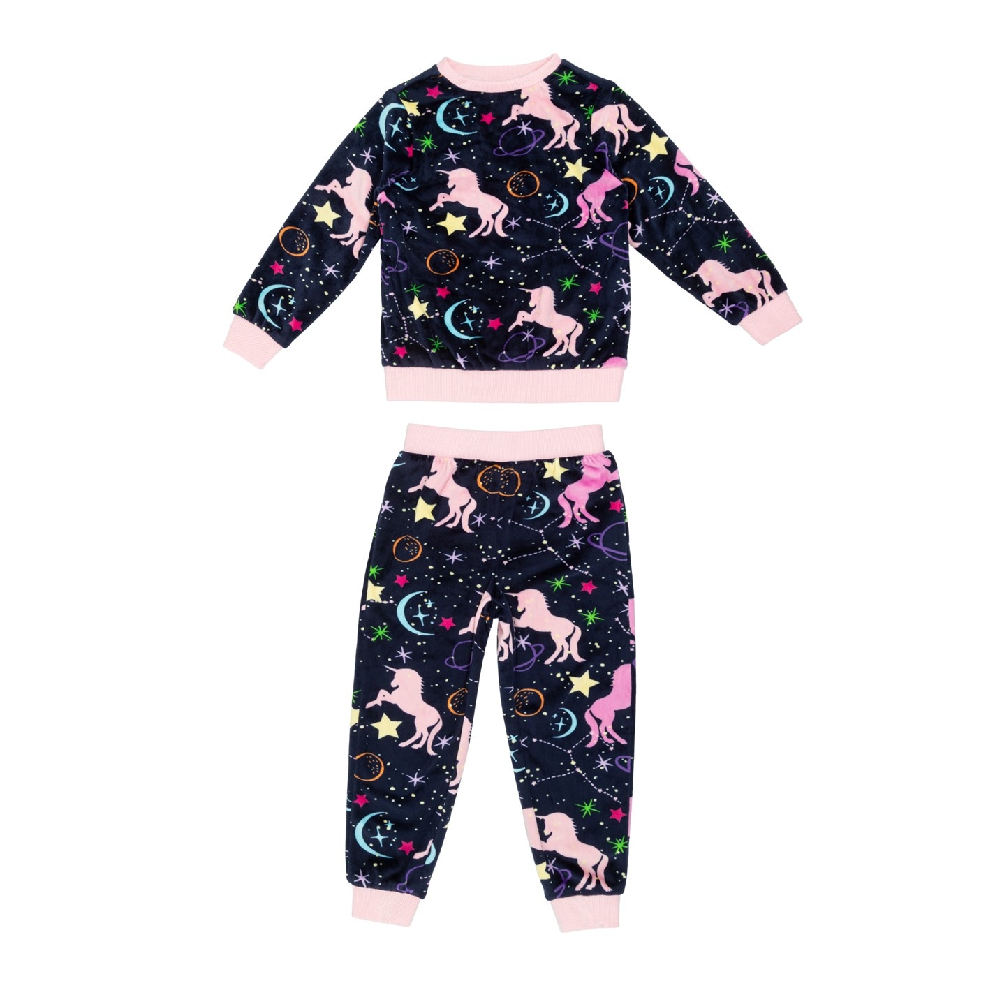 Pijama Miso Unicorn Velour Set fetita