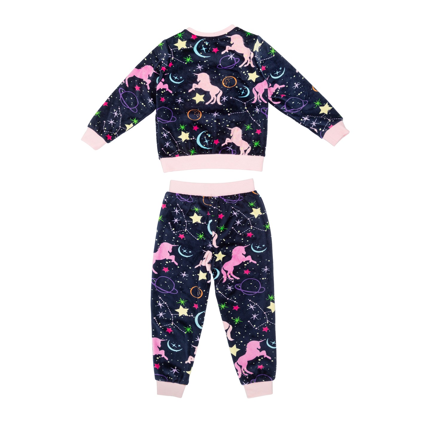 Pijama Miso Unicorn Velour Set fetita