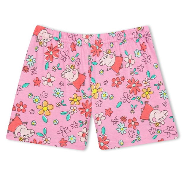 Character Peppa Pig Printed Maneca Scurta Pj Set