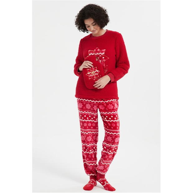 Pijama Set Cadou Sticla Apa Linea Cosy and Hot