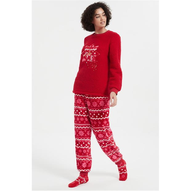 Pijama Set Cadou Sticla Apa Linea Cosy and Hot