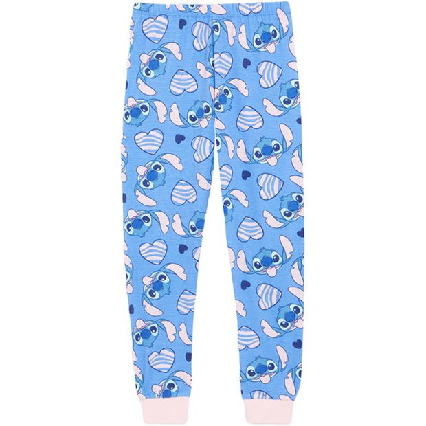 Pijama Character Stitch I Love my Bed Maneca Lunga