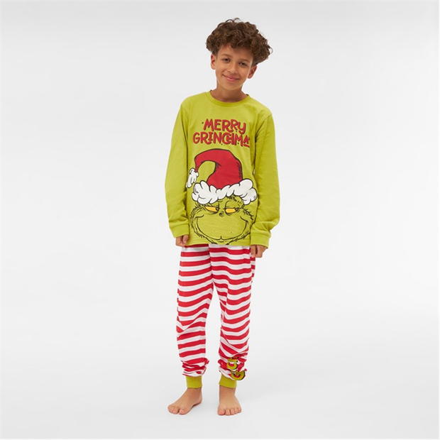 Pijama Character Unisex Family Christmas Grinch Family Set copil