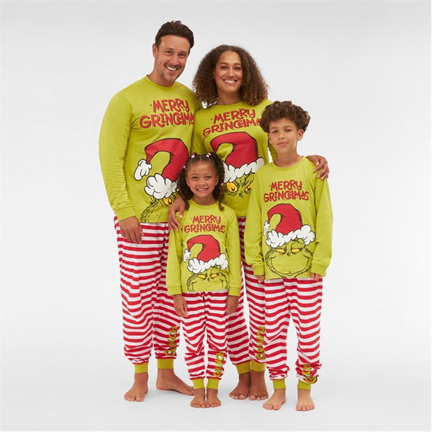 Pijama Character Unisex Family Christmas Grinch Family Set copil