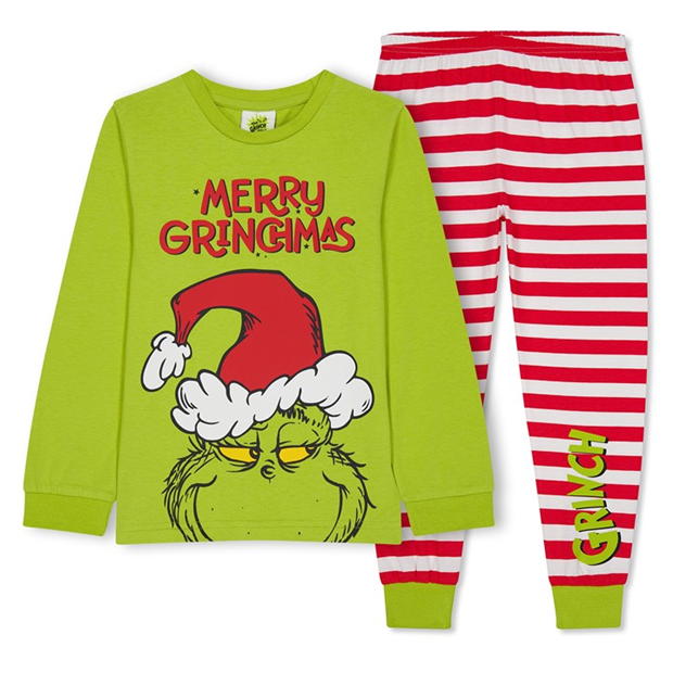 Pijama Character Unisex Family Christmas Grinch Family Set copil