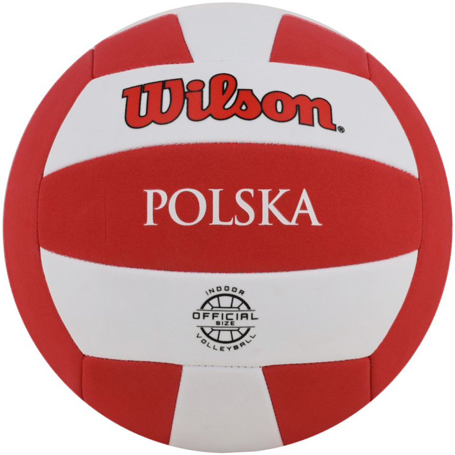 Pilka siatkowa Wilson Super Soft Play VB Polska offcial size bialo-czerwona WTH90118XBPO