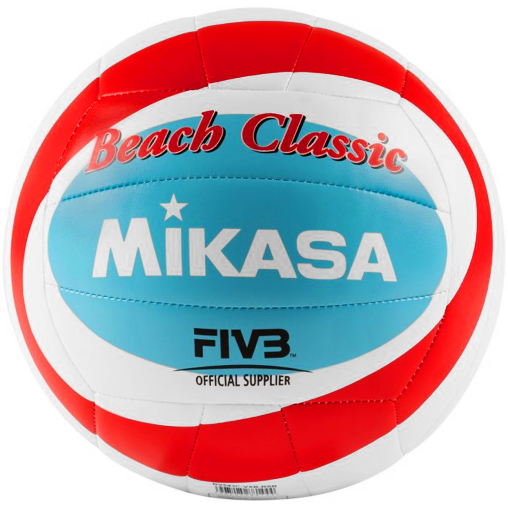 Beach volleyball Mikasa Beach Classic white-red-blue BV543C-VXB-RSB