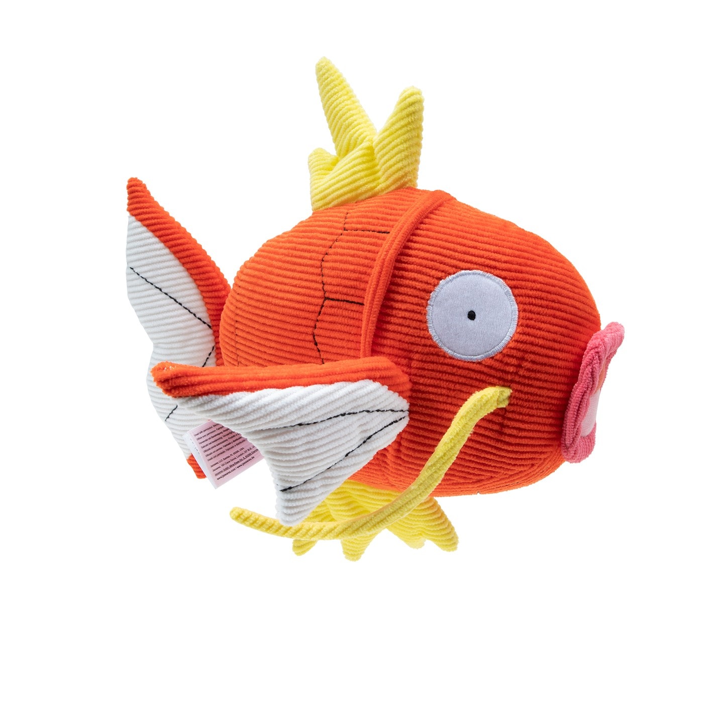 Pokemon Select Corduroy Magikarp 8-Inch Plush - Unique Fabric with Authentic Details