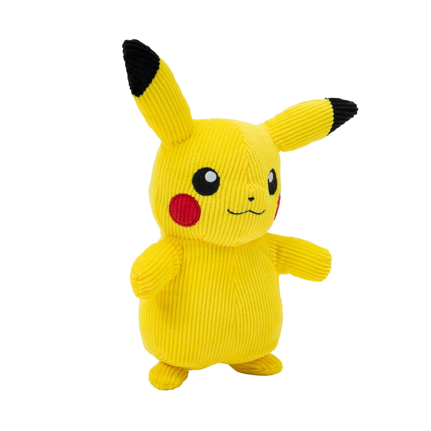 Pokemon Select Corduroy Pikachu 8-Inch Plush - Unique Fabric with Authentic Details